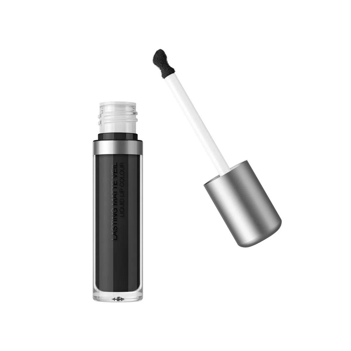 KIKO Milano Lasting Matte Veil Liquid Lip Colour 17, Rossetto Liquido Lunga Tenuta Dal Finish Mat, 17 Black