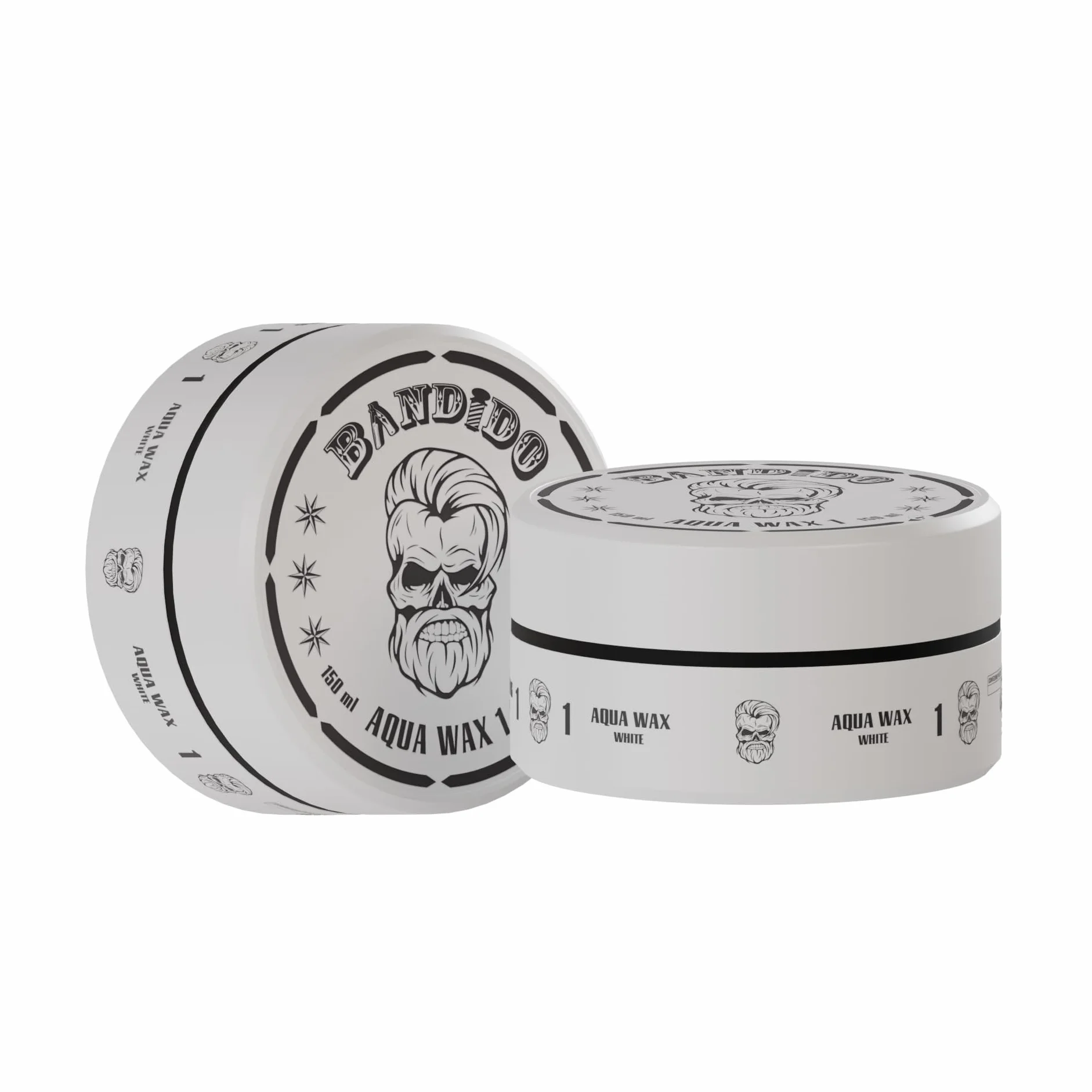 Bandido Aqua 1 Cera Bianco Brillante 150ml | Cera per capelli uomo | Cera per capelli Aqua a tenuta forte | Gel per capelli