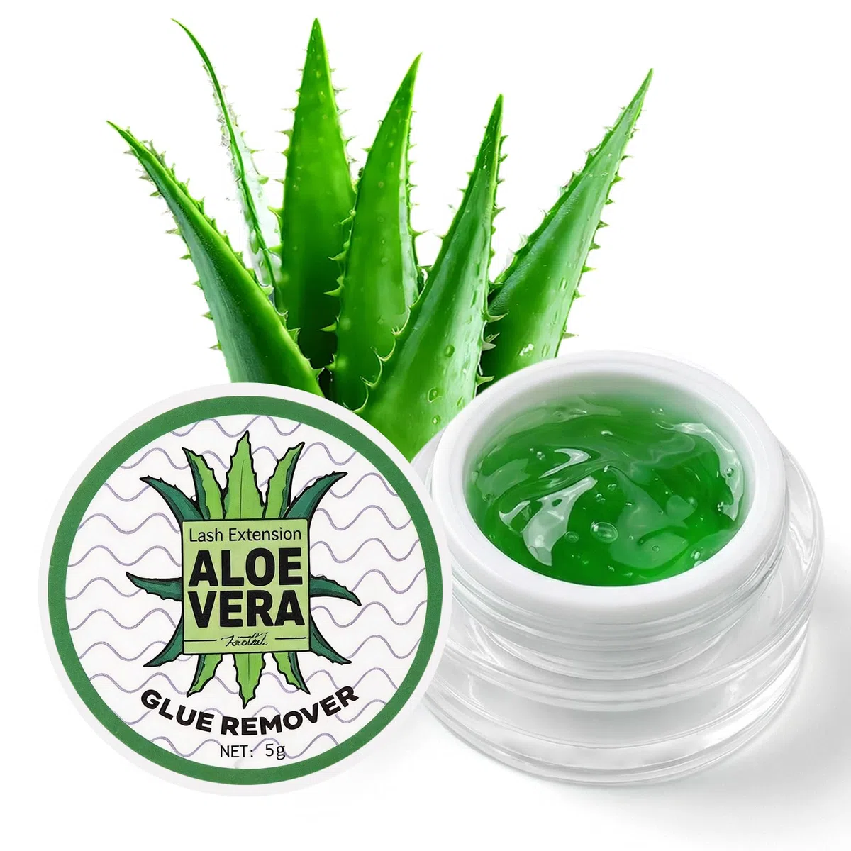 Crema Rimuovi per Ciglia, Solvente per Extension Ciglia, Remover Crema Extension Ciglia, Delicata e Rapida Rimozione Della Colla Ciglia, Aloe Vera
