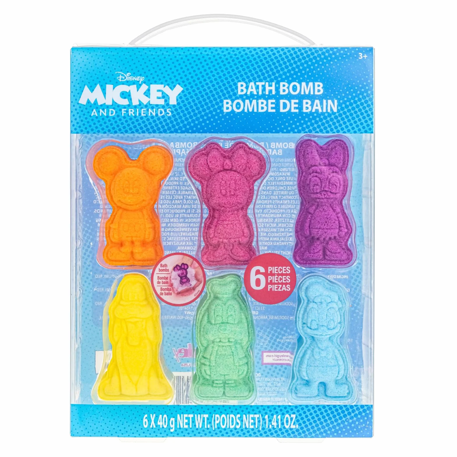 Mickey & Friends Bombe da Bagno 6 pz Profumo Bubble Gum