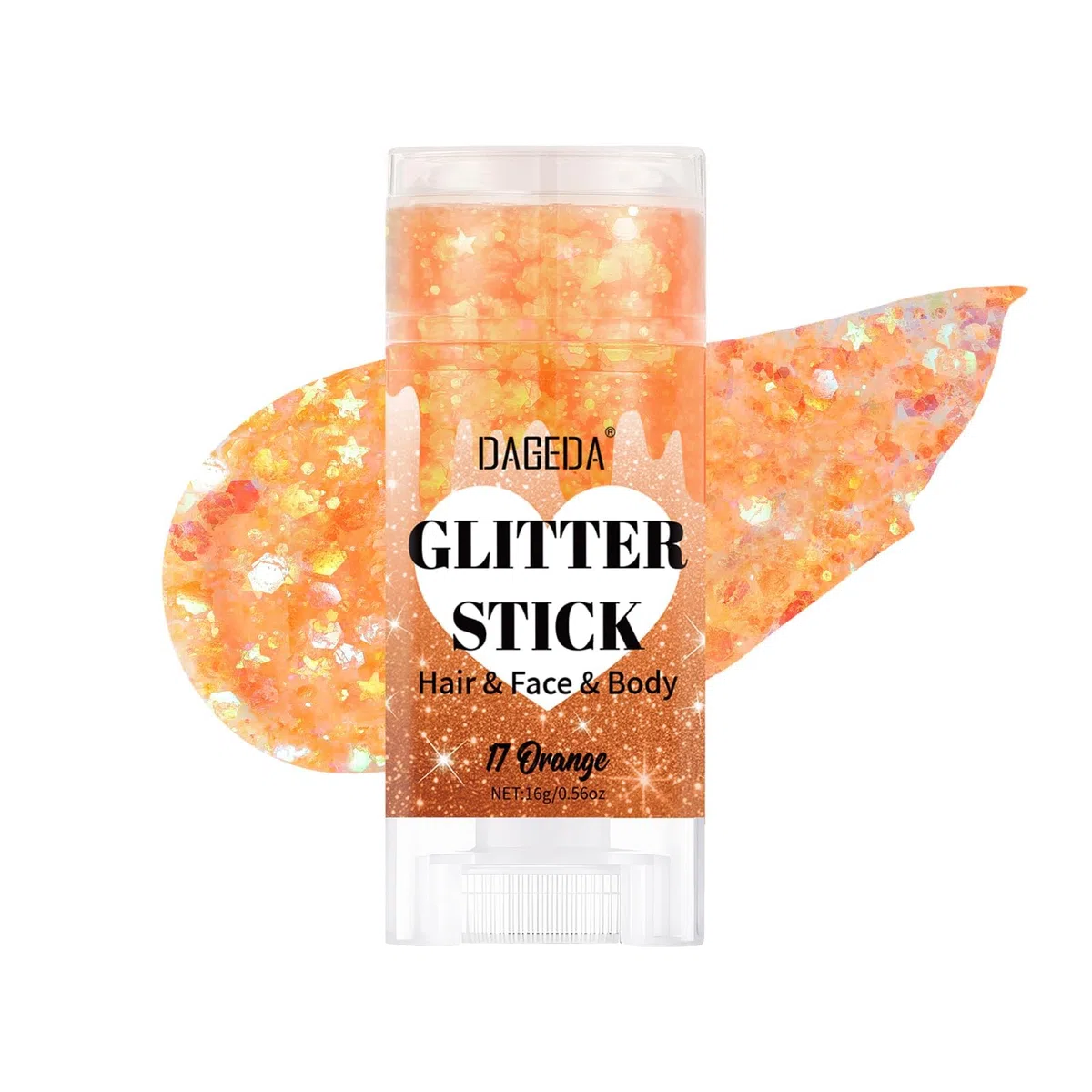 Prreal Stick di glitter per il corpo, gel glitter brillante per il viso, glitter capillari olografici, glitter da sirena per il trucco, costumi da rave per donne, bastoncino di