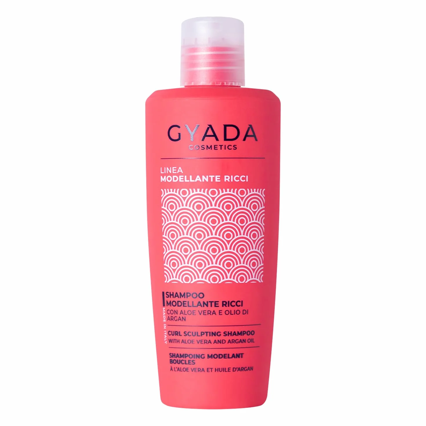 Gyada Cosmetics, Shampoo Modellante Ricci, Per Capelli Ricci E Mossi, 99% Ingredienti Naturali, Detersione Delicata, Azione Idratante, Elasticizzante, Anticrespo, Aloe Vera E Olio Di Argan, 250 Ml