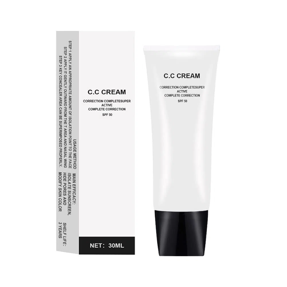 C C Cream, Crema per la Correzione del Colore, Siero Idratante e Protezione Solare SPF 43 per Pelli Mature Correttore Idratante Illumina il Tono della Pelle Uniforme e a Lunga