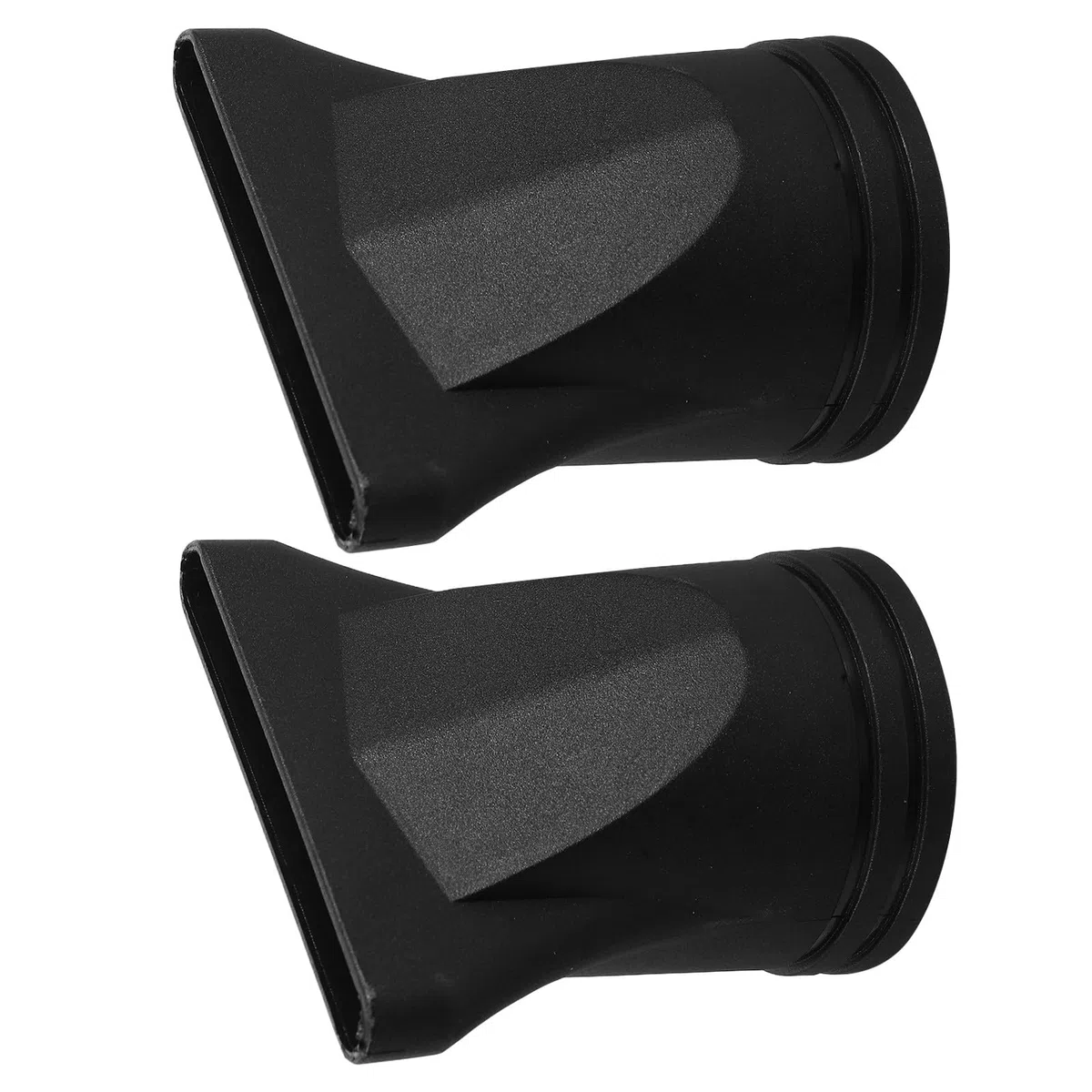 TIDTALEO 2 Pezzi Ugello Concentratore per Asciugacapelli Professionale in Plastica Nera, Accessorio per Styling Chioma Ricci, Adatto per Asciugacapelli Diametro 4,5 Cm, Uso Salone e Casa