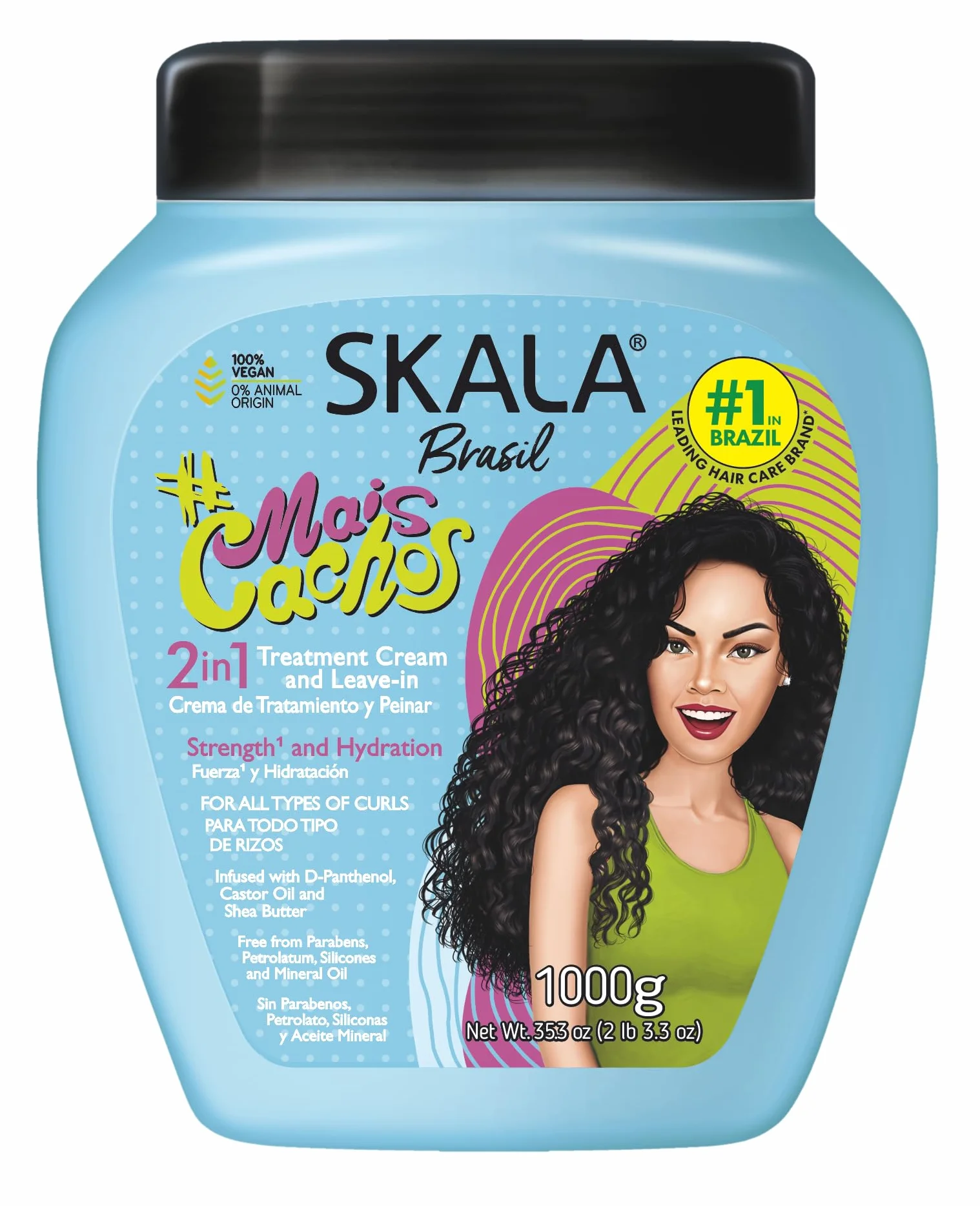 Creme Hidratante para Pentear #MaisCachos Skala - 1kg